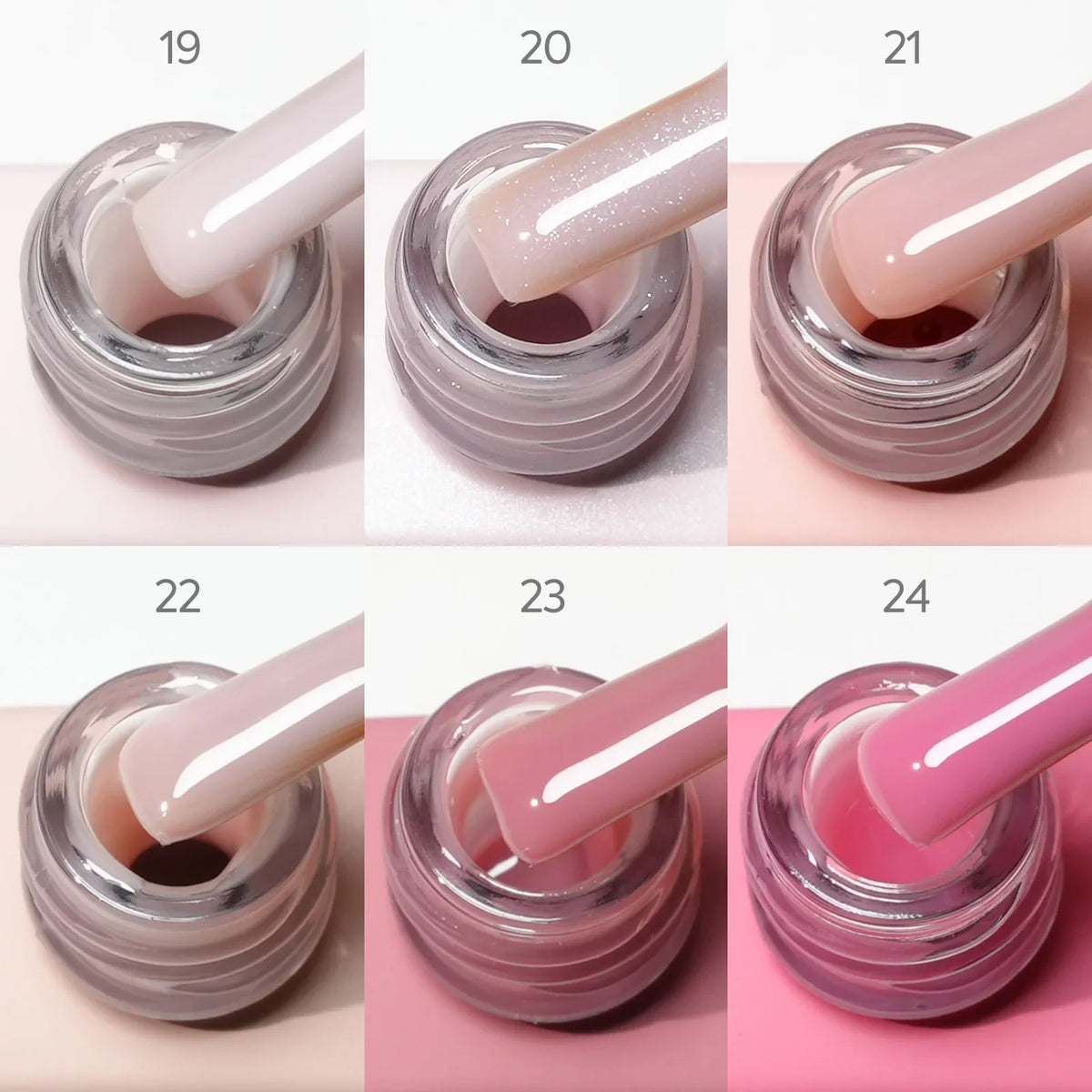 9ml*6pcs CANNI Nail Gel Polish Set TPO FREE Jelly Nude Pink Rubber Base Reinforce UV Construction Gel Soak off UV LED Gel Kit