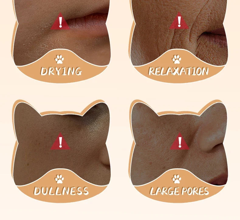 5pcs SADOER Animal Pattern Masks Face Mask Moisturizing Anti Wrinkles Anti-Aging Whitening Facial Masks Skin Care Novel Products