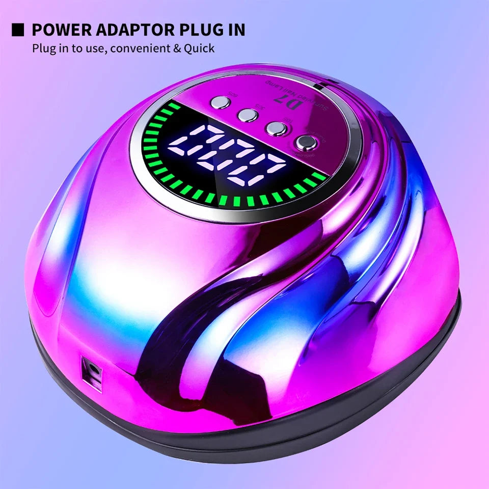 66 LED Professional Nail Drying Lamp with Auto Sensor Smart Drying Nail Gel Polish UV Lamp Removable Base Nail Salon Tool