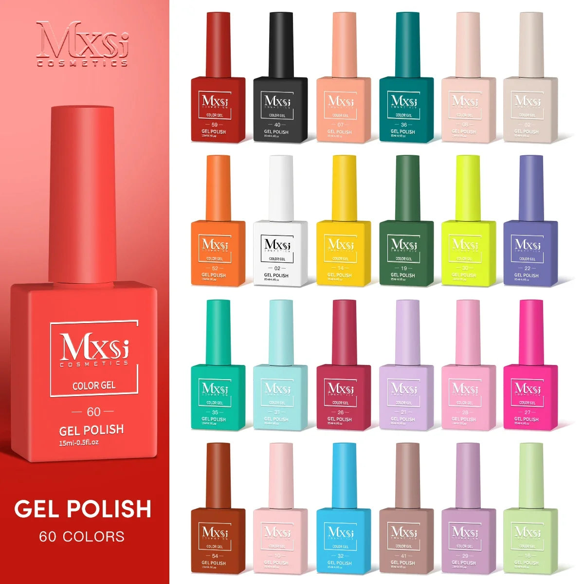 CC8 Mxsi 15ml Nail Gel Polish HEMA FREE Summer Nails Color It Once Soak Off UV LED Semi Permanent  Nail Art Manicure Varnishes