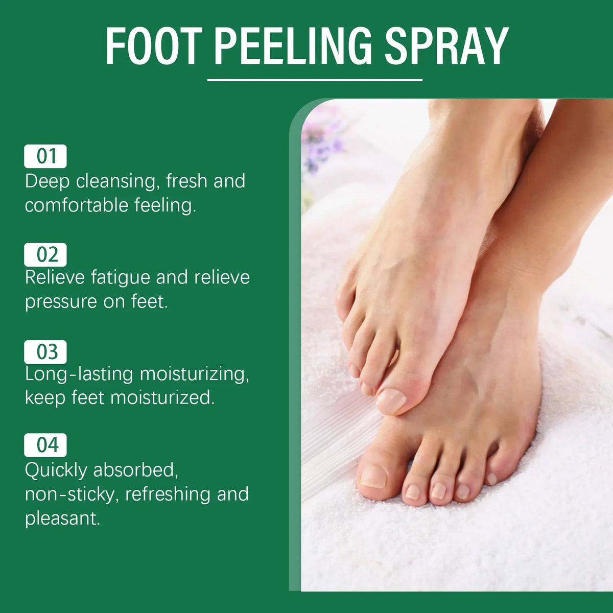 Eelhoe Foot Peeling Spray Dead Skin Remover Anti Crack Improve Rough Soften Moisturize Dry Skin Cleans Feet Exfoliating Liquids