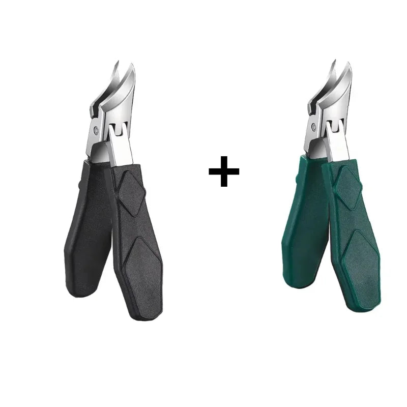 Curved Nail Clipper Stainless Steel Fingernail & Toenail Clipper Cutters Anti-Splash Cuticle Remover Fingernail Clipper Cutters