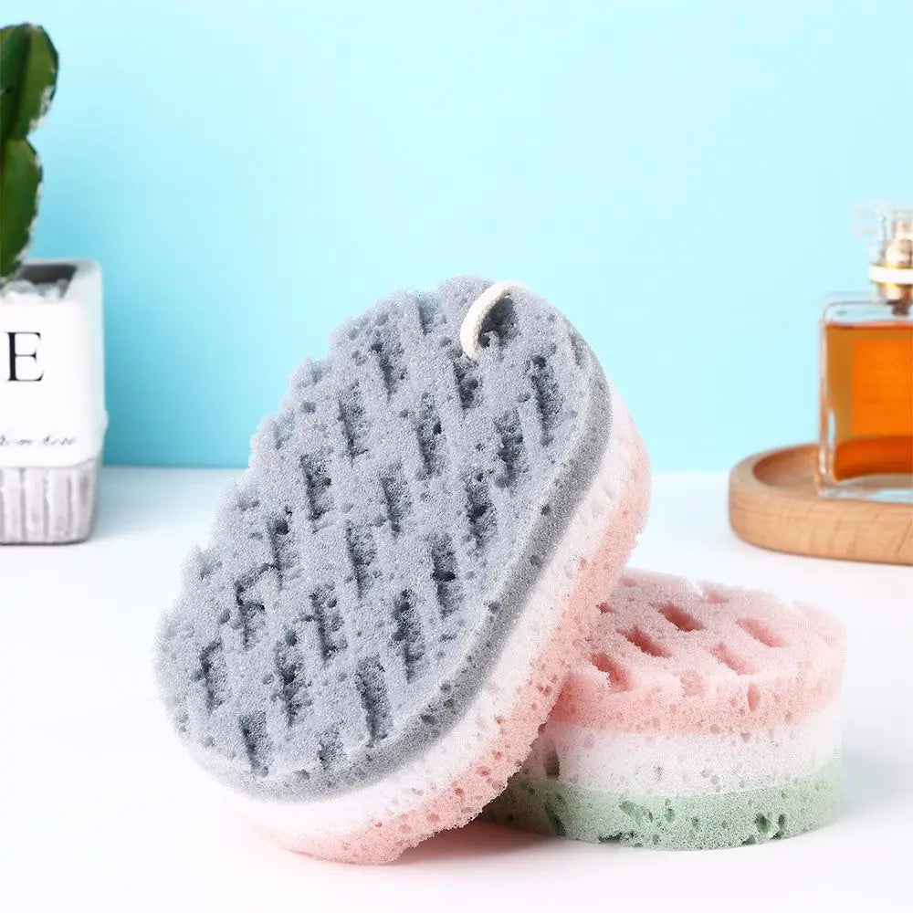 High Quality Durable Quick Foaming Bathing Accessories Massage Brush Sponge Scrubber Shower Rub Sponge Bath Ball Body Brush