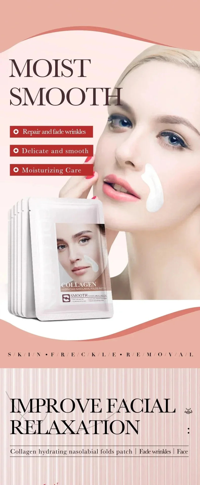 Hydrocrystalline Firming Patch, Anti-aging, Reduces Fine Lines and Facial Sagging, Deep Nourishment, Korean Skincare