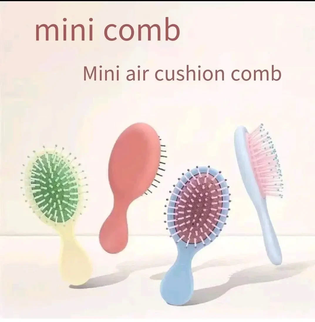 1pcs Mini Detangler Hair Brushes Massager Anti Static Air Bag Hair Comb Wet and Dry Portable Hairbrush Salon Styling Accessories