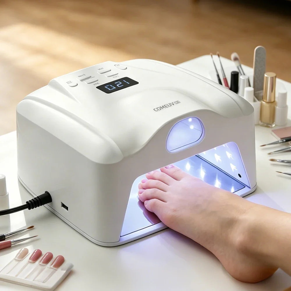 Dual Port Nail Lamp Nail Dryer UV Light 78 LEDs Single Toe Single Finger Full Hand Fast Gel Drying Light Auto Sensor Nail Art