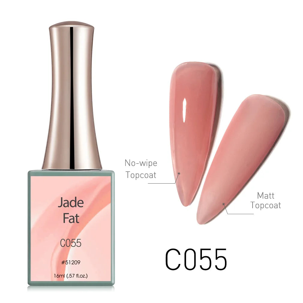Canni Jelly Pink Nail Gel Polish French Nail Nude Color Gel Varnish Long Wear Diamond No Wipe TopCoat Nail Manicure Nail Lacquer