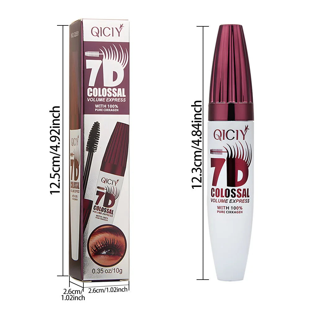 7D Waterproof Mascara Thickening Lengthening Liquid Fiber Curling Long-lasting Curly Eyelash Extension not smudge Cosmetics