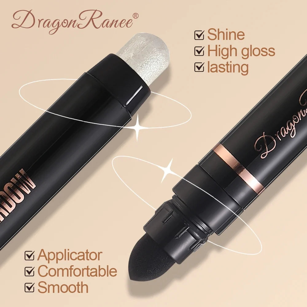 Eyeshadow Pen, Pearlescent Eyeshadow, Versatile, One-Touch Application, Non-Smudging, Waterproof Eyeshadow, High-Gloss, Delicate, Silky, Shimmering Liquid Eyeshadow