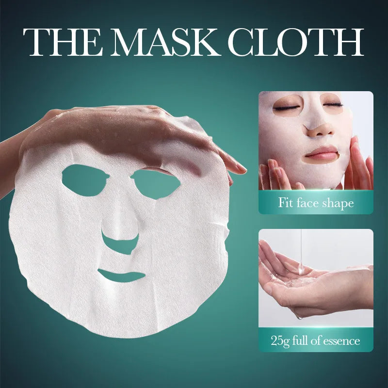 10pcs Vitamin C Niacinamide Retinol Face Mask Anti Wrinkle Moisturizing Brightening Firming Hydrating Facial Masks Skin Care