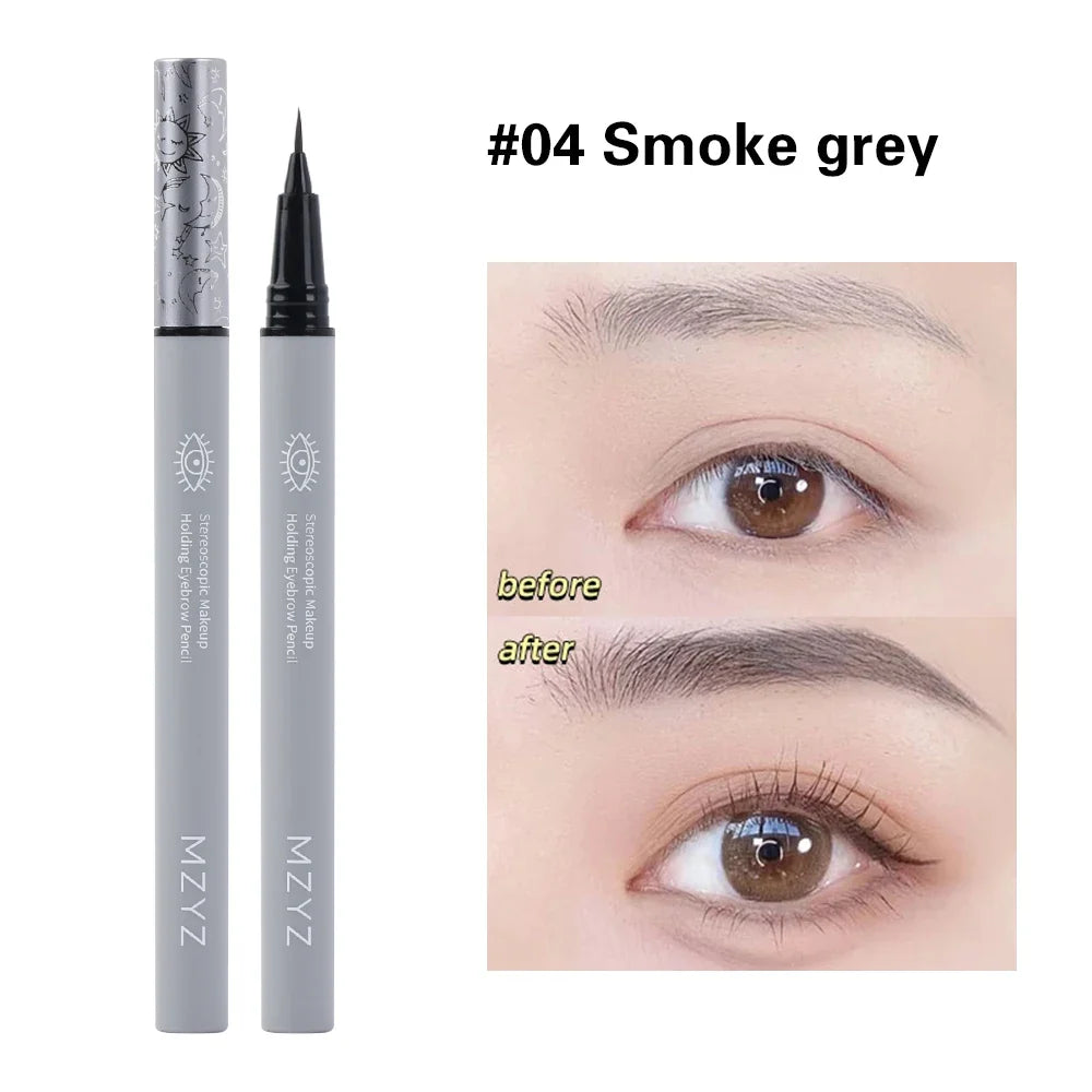 1PCS Waterproof Liquid Eyebrow Easy To Color Long Lasting Sweat-proof Eyebrow Pen 0.01MM Ultra Thin Head Eye Makeup Cosmetics