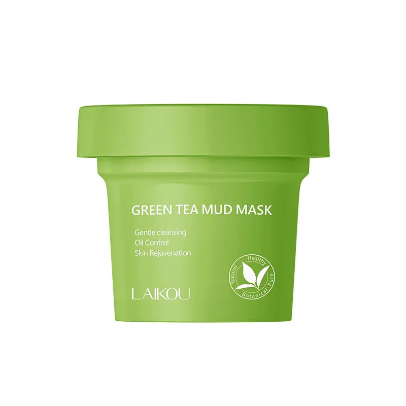 Green Tea Clay Mask 100g Skincare Gentle Cleansing Pore Minimizing Oil Control Facial Treatment Soothing Moisturizer Skin Care
