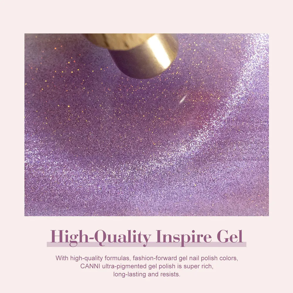 CANNI TPO/HEMA FREE Cat Eye Gel Nail Polish 9ml 48 Colors High Gloss UV-Removable Nail Art for Salon & DIY Manicure