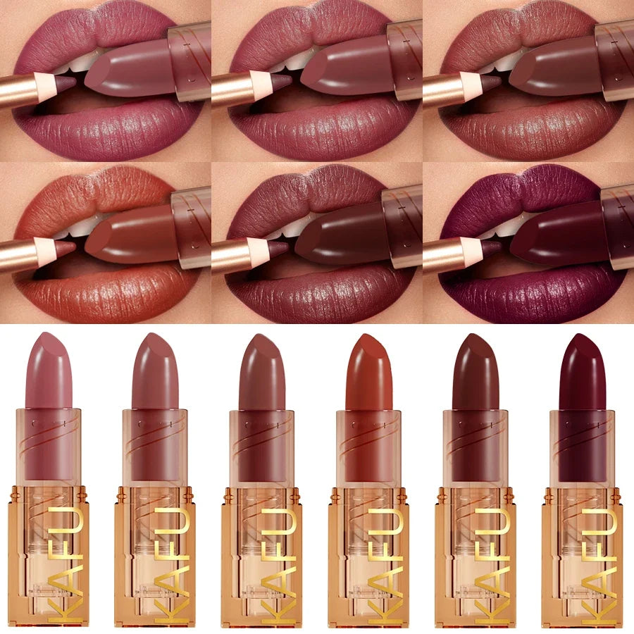 14-Color Matte Lipstick, Non-Fading, Long-Lasting Velvet Finish, Smooth Matte Lip Makeup Lip Tint Cosmetic for Women Gift Lipglo