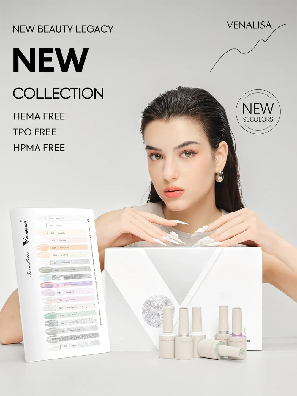 50ml TPO Free Jelly Nail Extension Gel Nail Builder French Nail Gum Venalisa Clear Natural Color Soak Off UV Construction Gel