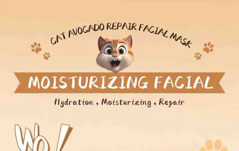 8pcs SADOER  Kawaii Fruits Face Mask Moisturizing Firming Hydrating Coconut Aloe Vitamin C Facial Masks for Face Skin Care