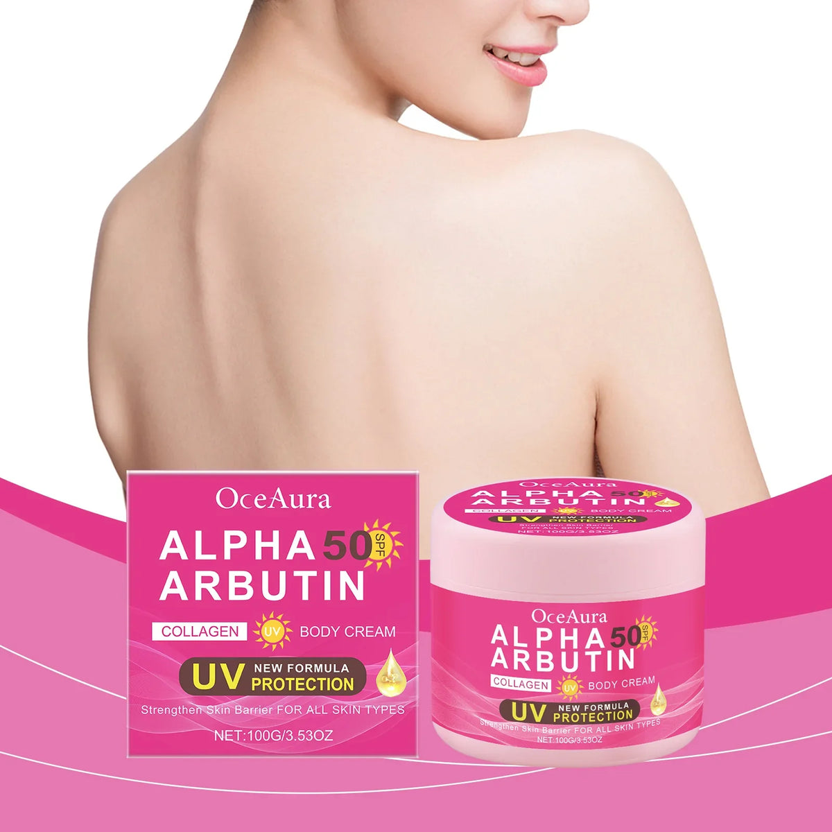 Alpha Arbutin Body Cream Repair Rough Dullness Anti Drying Body Moisturizer Uv Protection Reduce Melanin Skin Brightening Lotion