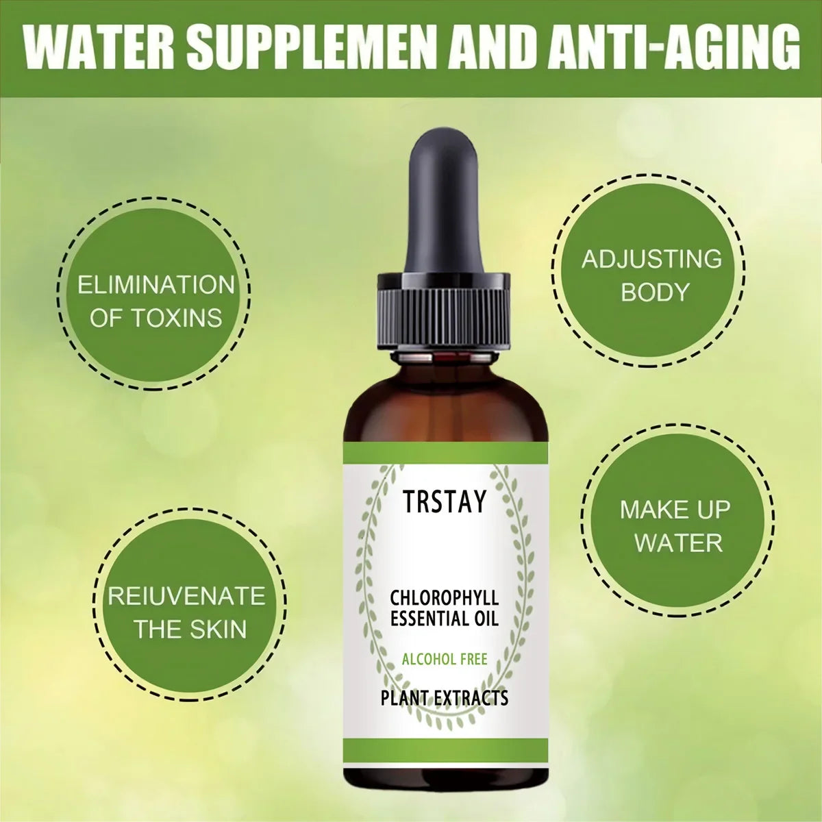 Chlorophyll essential oil Chlorophyll essence moisturizes and smoothes skin