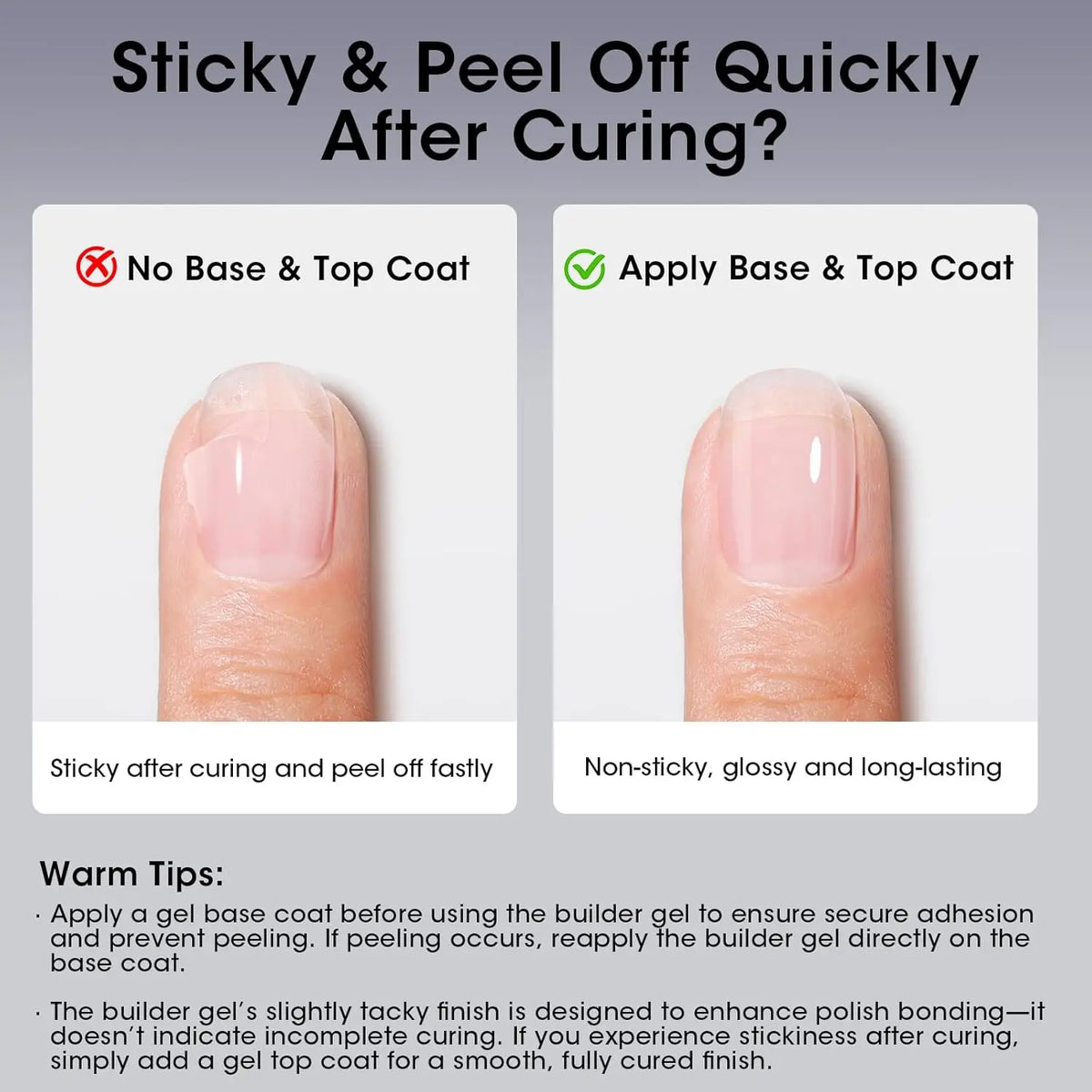 18ml Top Coat Base Coat Gel Set Nail Art No Wipe Soak Off Ultra Glossy Top UV LED Cured Long Lasting Nail Supplies