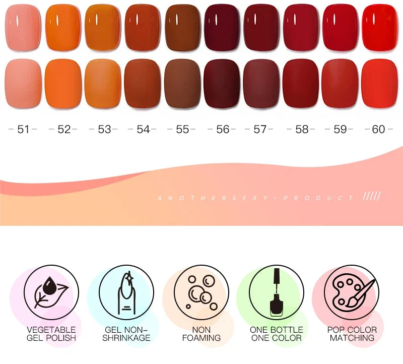 CC8 Mxsi 15ml Nail Gel Polish HEMA FREE Summer Nails Color It Once Soak Off UV LED Semi Permanent  Nail Art Manicure Varnishes