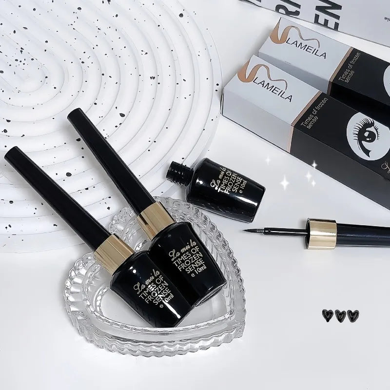 Black Liquid Eyeliner Ultra Fine Natural Smooth Eyeliner Lasting Waterproof Quick Dry Non-Smudging Eye Durable Makeup Cosmetics