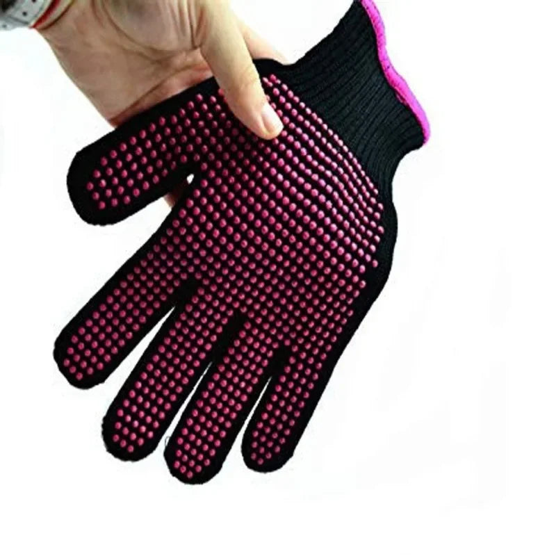 1Pc Hair Straightener Perm Curling Hairdressing Heat Resistant Finger Glove Hair Care Styling Tools Thermal Styling Glove