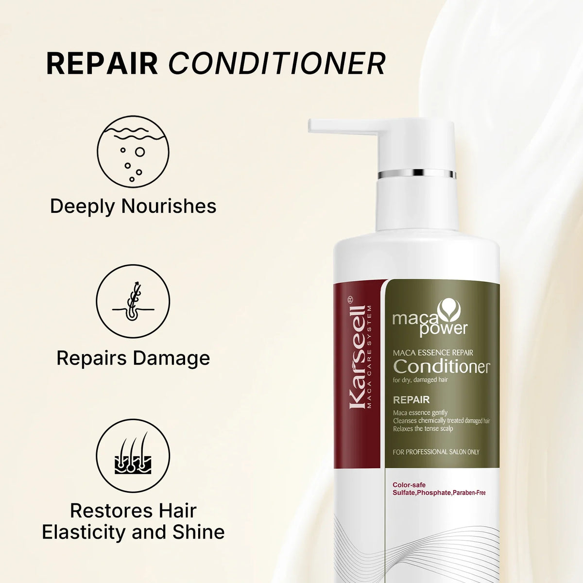 Karseell Collagen Hair Treatment Repair Conditioning, Shampoo and Conditioner for Dry Damaged Hair All Hair Types Hair Care Gift
