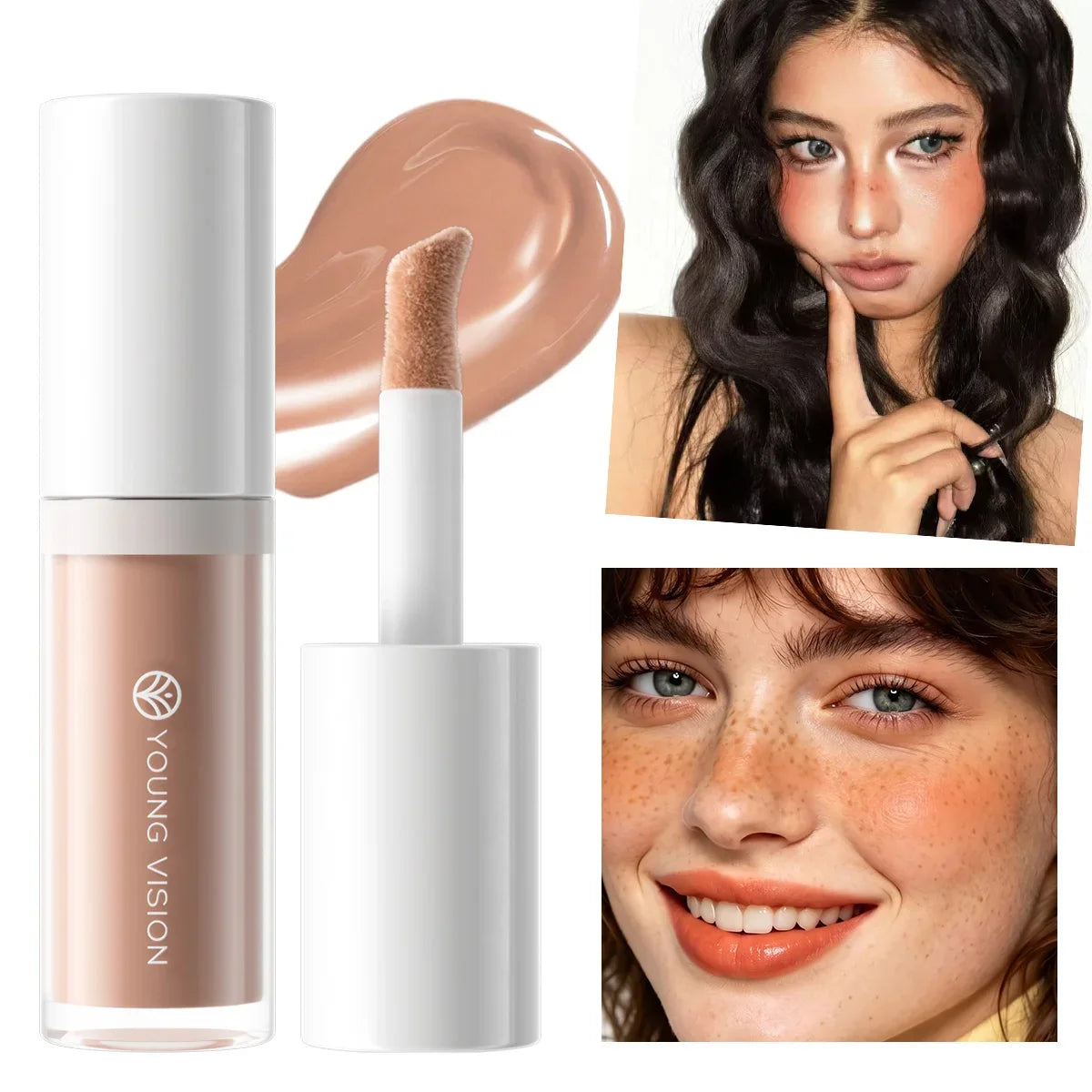6Colors  Liquid Blush Long-Lasting Liquid Blush For High-Pigment Colour, Creates A Soft, Dewy Finish, Vegan & Cruelty-Free