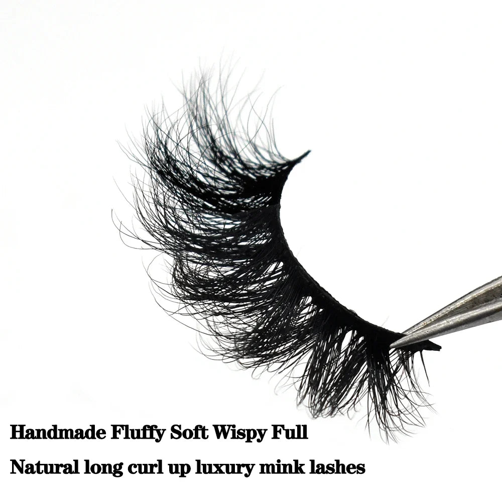 FOXESJI Makeup Eyelashes 3D Mink Eye Lashes Fluffy Soft Wispy Natural Lashes Extension Reusable Fake Lashes Mink False Eyelashes