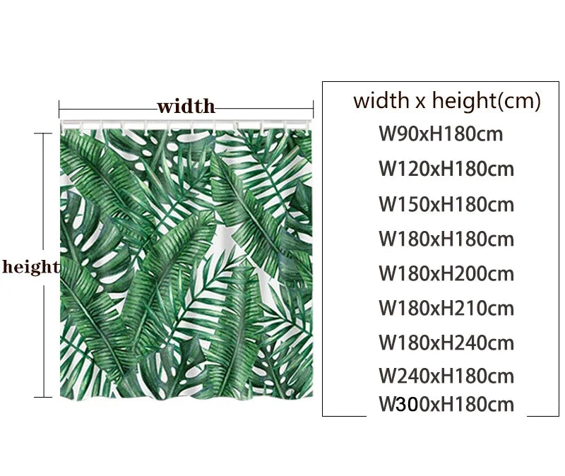 Custom Shower Curtain Bathroom Waterproof Curtains 3D Printing Customized Photo Polyester Bath Decor With Hooks for Dropshipping