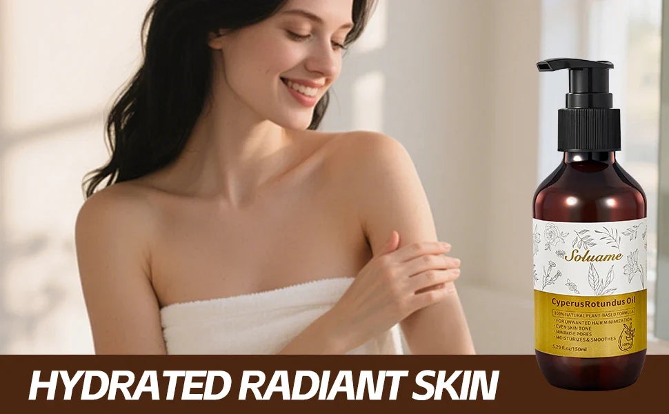 Cyperus Rotundus Oil, Reduces Body Hair Growth, Gentle and Non-Irritating, Cools the Skin & Post-Shave Oil