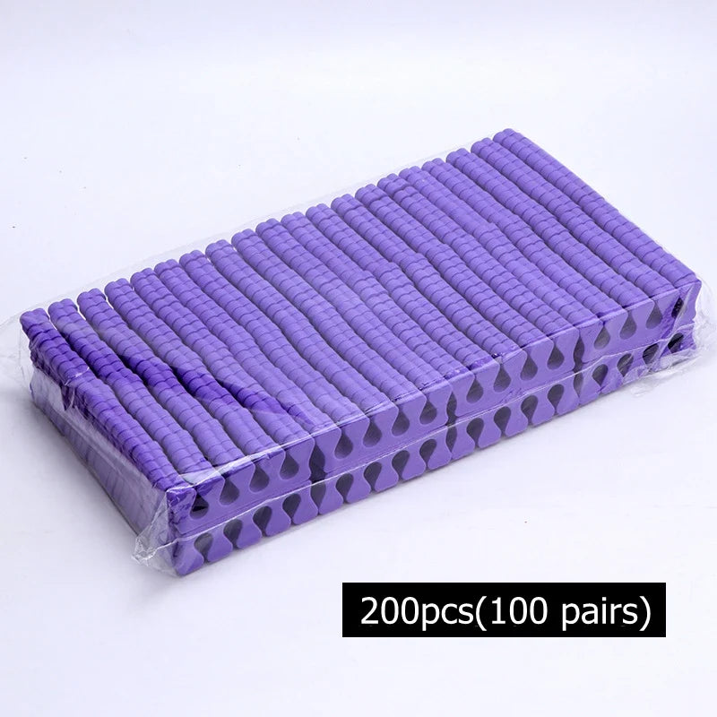 100/200/400pcs Nail Art Toes Separators Soft Sponge Fingers Foot Gel UV Polish Coating Painting Manicure Pedicure Tools Foam