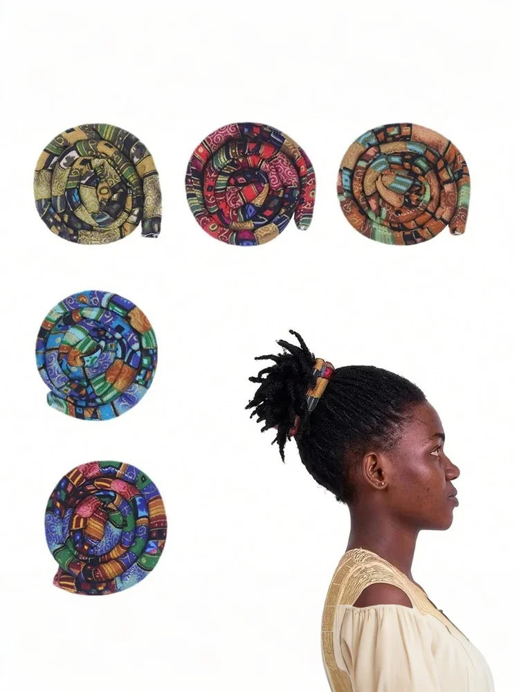 Colorful Dreadlocks Long Ponytail Hairpin Hair Bands Ethnic Style Hair Ropes Ties Horsetail Headband Bendable Hair Styling Tools