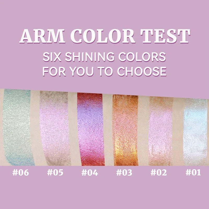 Gold Purple Chameleon Liquid Eyeshadow Pearlescent Fine Shimmer Quick Drying Eye Shadow Polarized Brightening Stage Eye Makeup