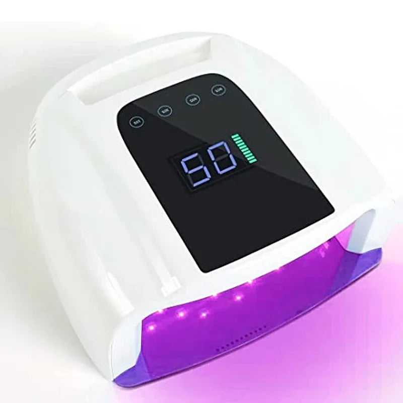 96W Rechargeable Nail Lamp Cordless Gel Polish Dryer UV Light for Nails Manicure Light Wireless Nail UV LED Lamp