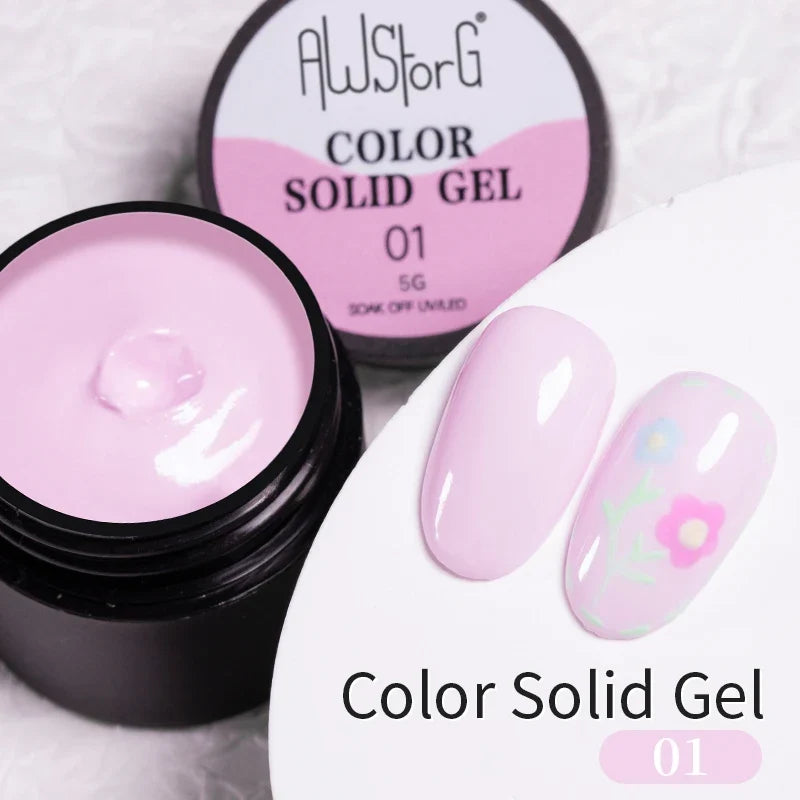 AWStorG 5ML Super Silver Metallic Gel Nail Polish Metal Effect Painting Gel Chromes Varnis Semi Permanent for Nail DIY