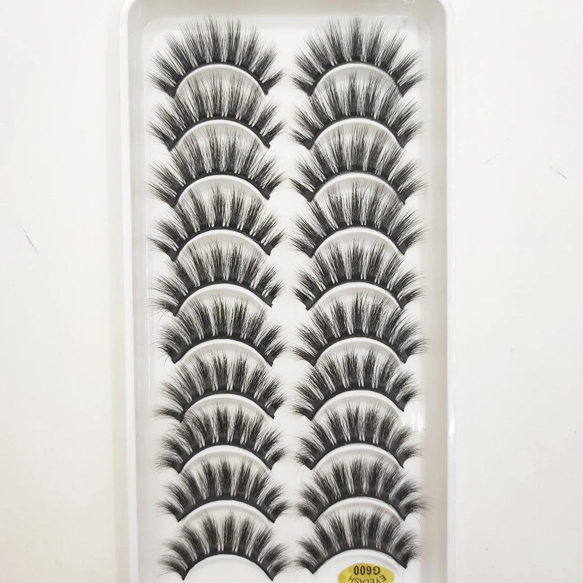 20 Style 10 Pairs Natural 3d Mink Lashes Soft False Eyelashes Cross Messy Dense Eye Lashes Extension Makeup Faux Cils Maquillaje