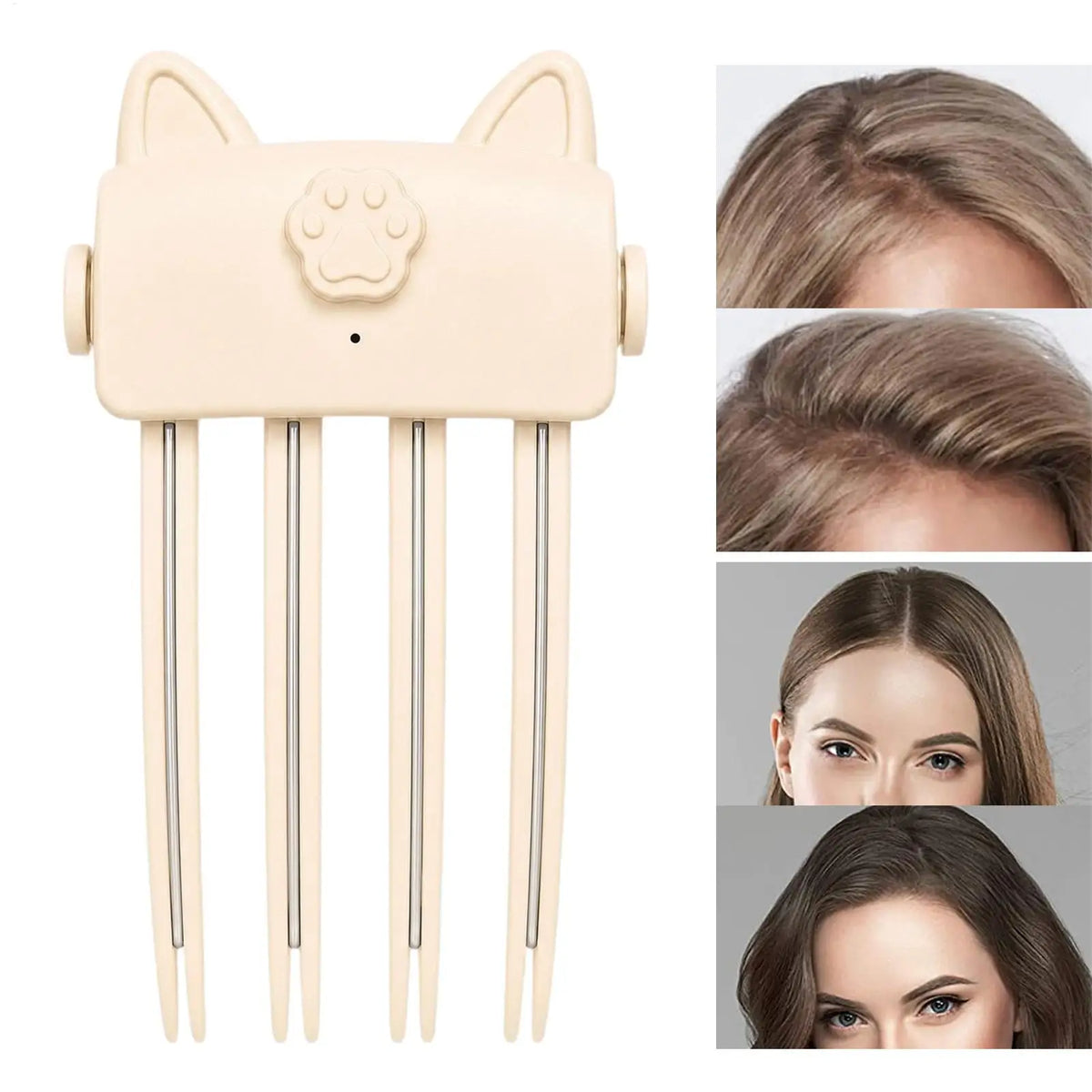 Hair Root Volumizer Electric Heated Clip Type  Rechargeable Crown Lifter Styling Tool for Flat Hair Daily Travel Hair Clips