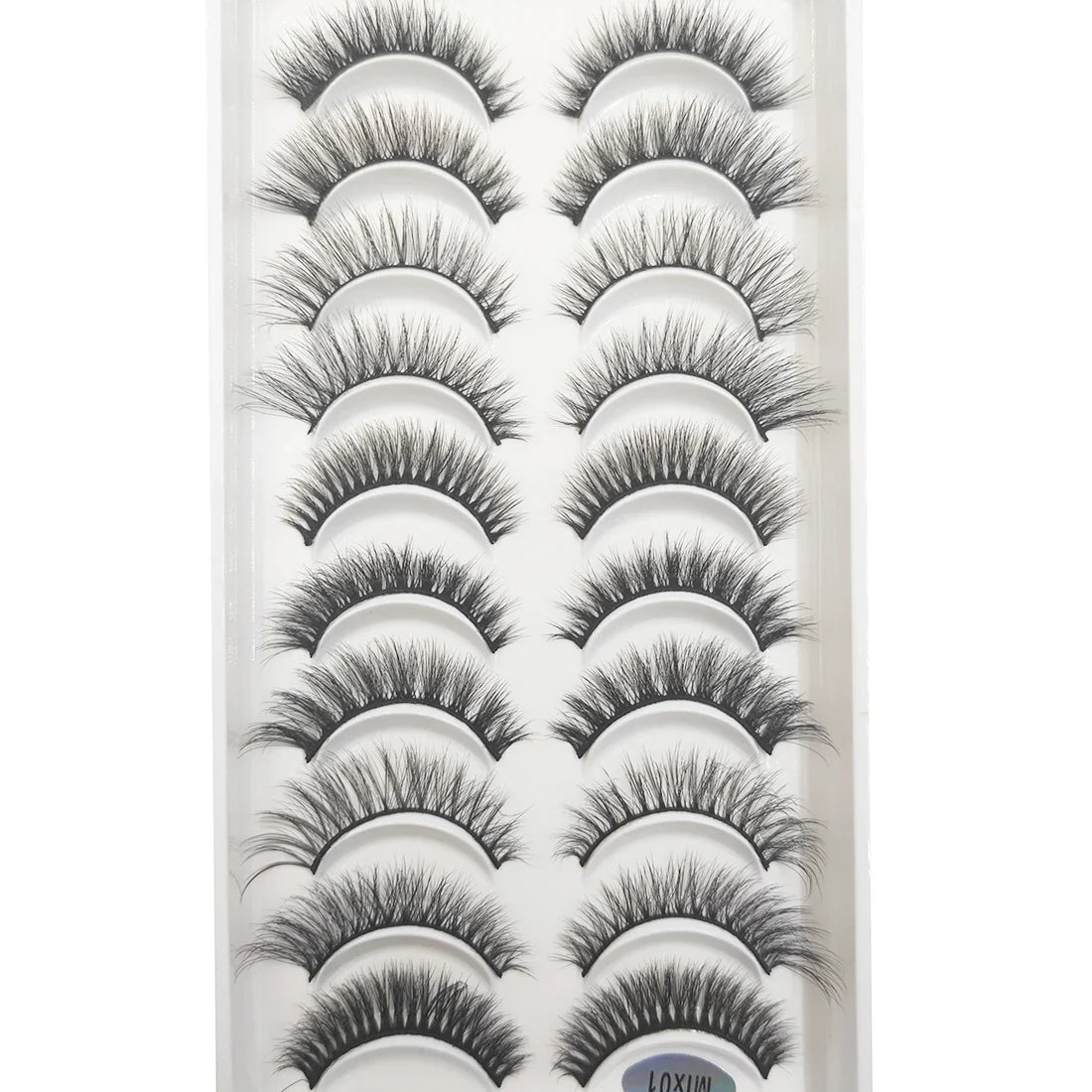 20 Style 10 Pairs Natural 3d Mink Lashes Soft False Eyelashes Cross Messy Dense Eye Lashes Extension Makeup Faux Cils Maquillaje