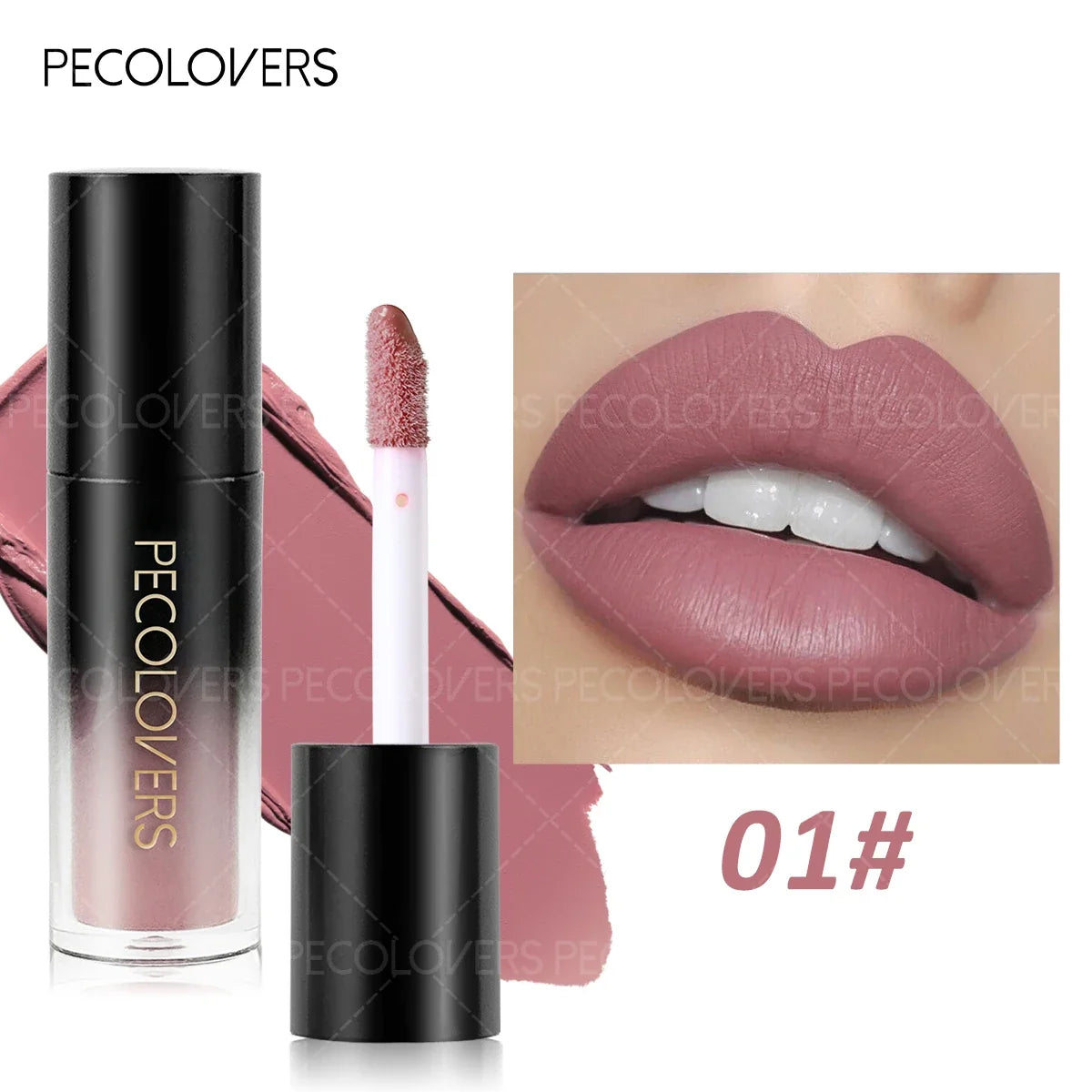 1PC Lightweight Non-stick Cups, Nude, Velvet Matte, Halloween Makeup, Lip Gloss Lipstick, Suitable for Festival and Stage Makeup