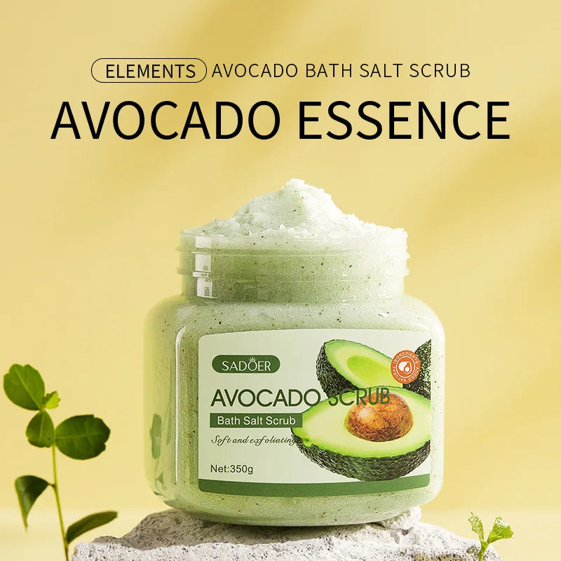 Body Scrub Face Collagen Body Wash SADOER Exfoliating Fruit Bath Salt Scrub Moisturizing Gentle Smooth Skin Refresh Cleaning Hot