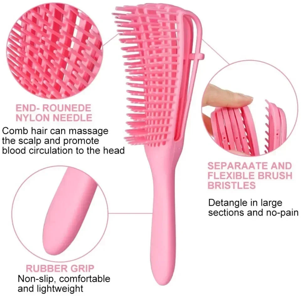 Children Girls Detangling Hair Brush Scalp Massage Combs for Curly Hair Brush Detangler Hair Brushes for Baby Barber Accessories