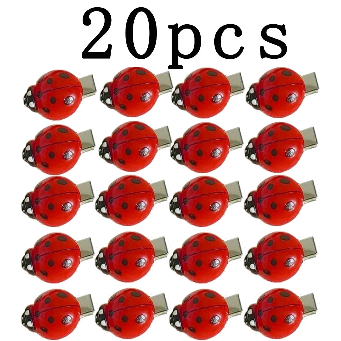 10/20Pcs Ladybug Hair Clips, Animal Insect Hair Clips Back To School Hair Accessories, For Hair Decoration