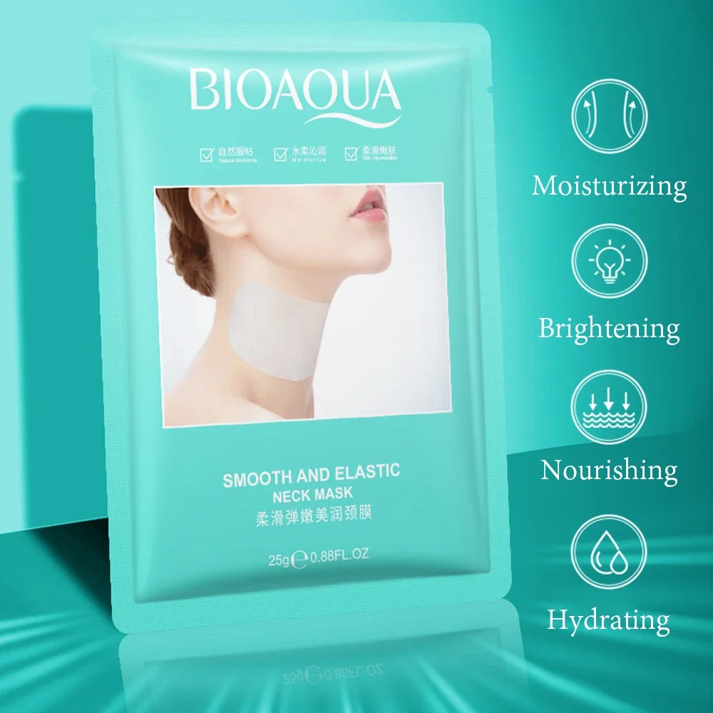 20pcs BIOAQUA Neck Mask Moisturizing Brightening Nourishing Firming skincare Collagen Neck Masks Korean Skin Care Products