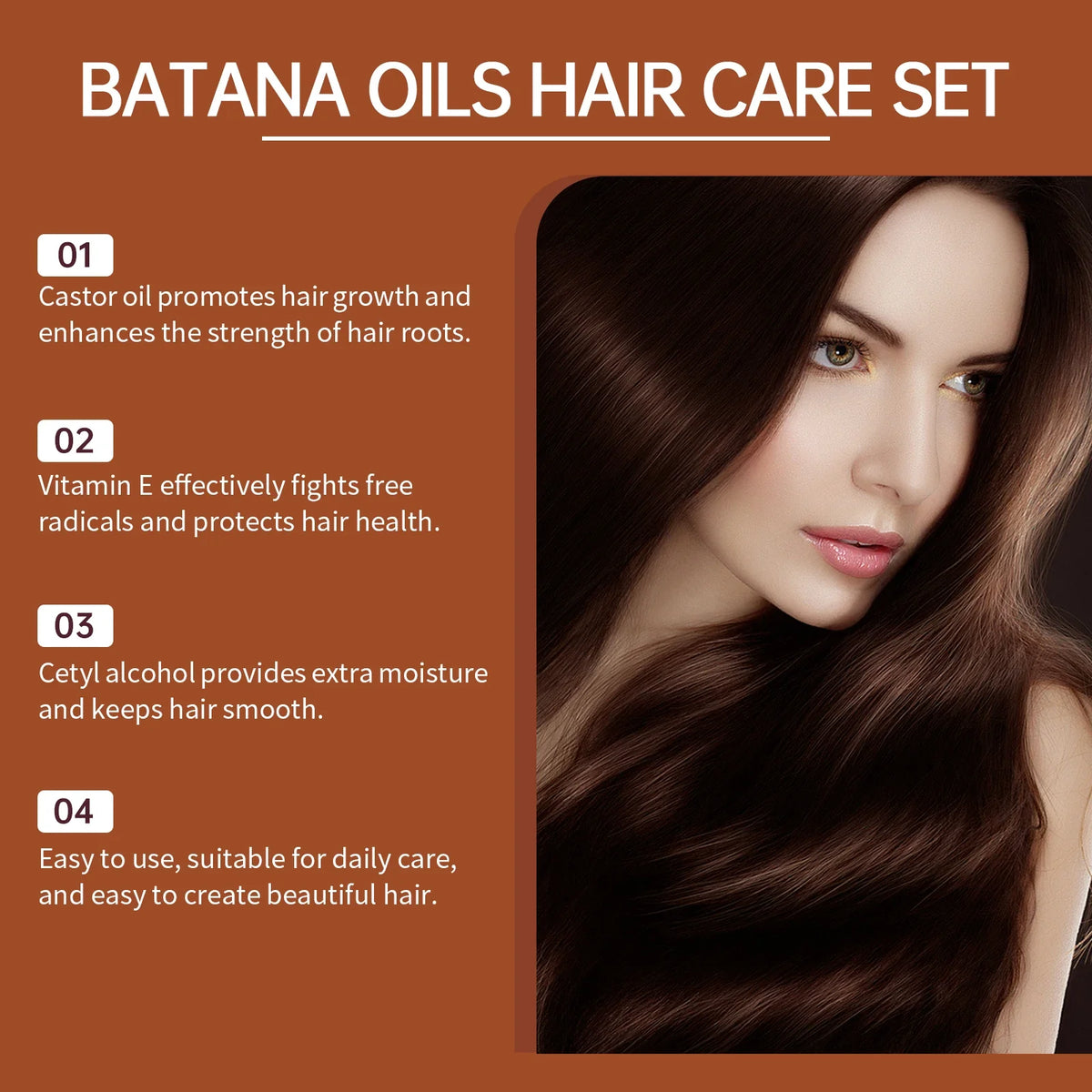Batana Oil Shampoo Conditioner Cleaning Scalp Oil Control Anti Dandruff Smoothing Prevent Dryness Hair Care Set for Men Women