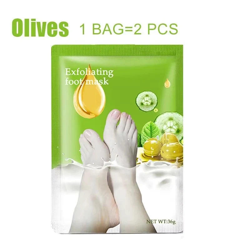 1/2/3 Pair Feet Exfoliating Foot Masks Pedicure Socks Exfoliation Scrub for Feet Mask Remove Dead Skin Heels Foot Peeling Mask