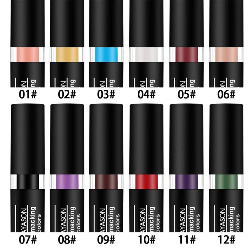 Clay Nude Lip Primer Concealer Velvet Matte White Black Halloween Retro Lipstick Waterproof Lasting Lip Stain Makeup for Women
