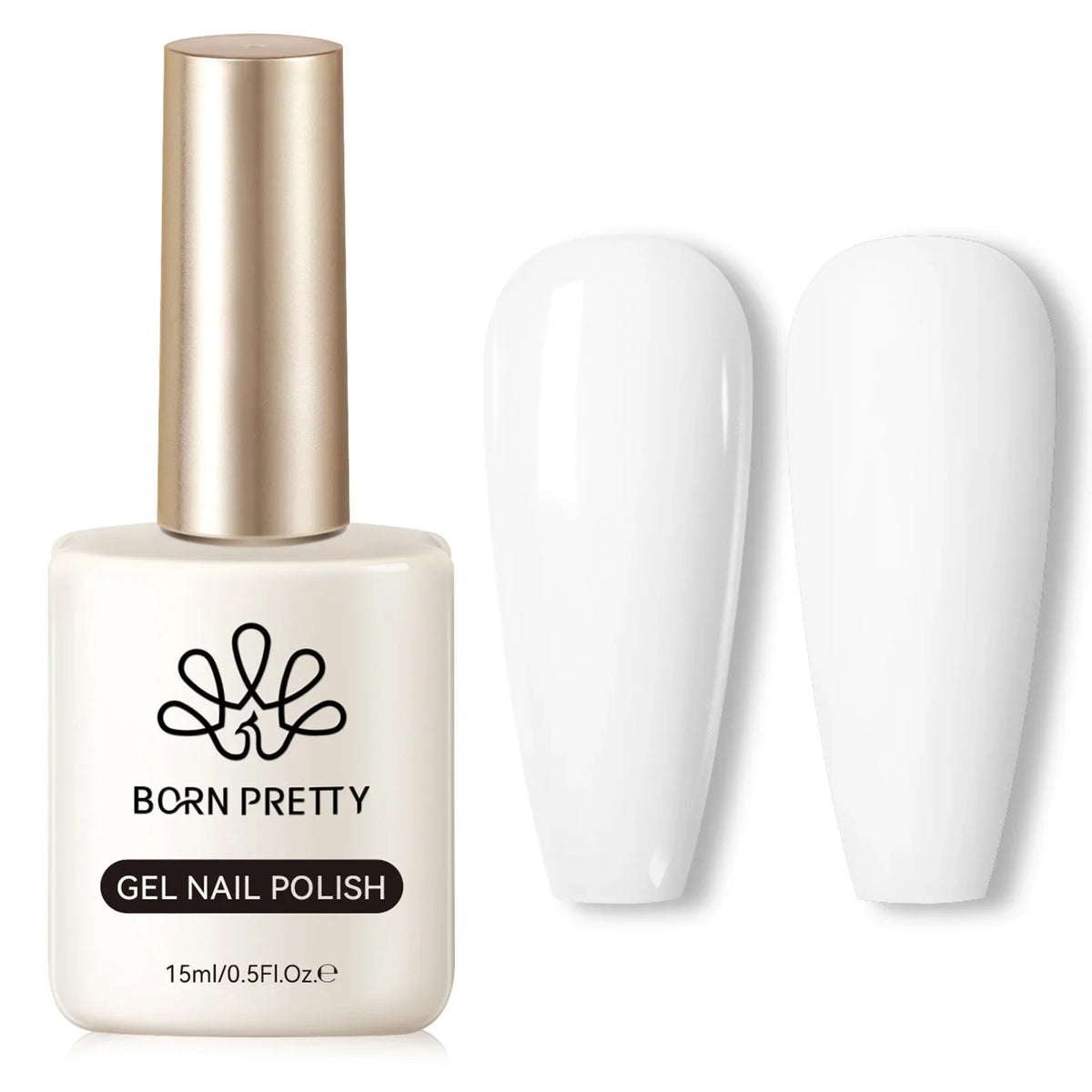 BORN PRETTY 15ml Nail Gel Polish Glitter Gorgeous Full Coverage Soak Off UV LED French Nail Art Jelly Nude Pink Varnish