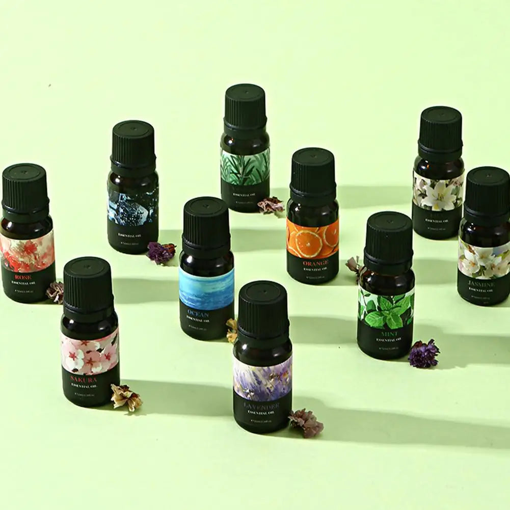 15 Scents Water Soluble Fragrance Oils - 10ml Aromatherapy Oil for Diffuser, Room Deodorizer, Air Freshener, Home & Car