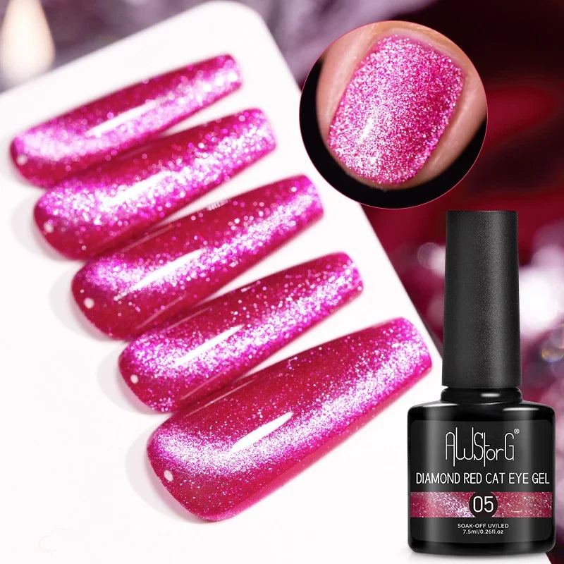 AWStorG 5ML Super Silver Metallic Gel Nail Polish Metal Effect Painting Gel Chromes Varnis Semi Permanent for Nail DIY